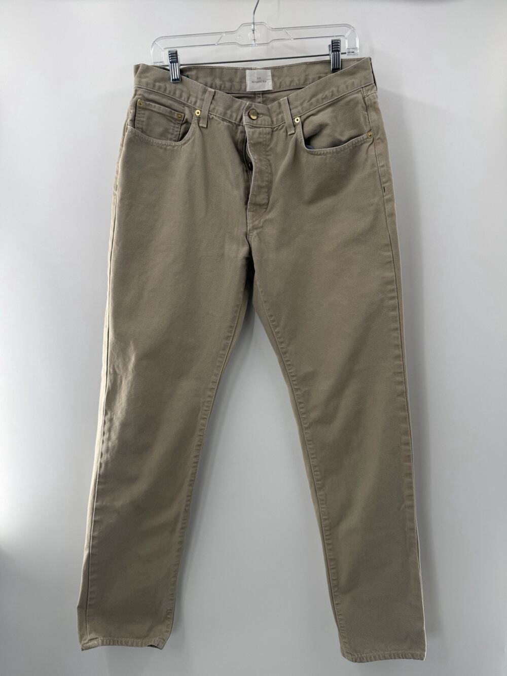 Sid Mashburn Men’s 5-Pocket Khaki Canvas 5-Pocket Cotton Casual Jeans 36X34